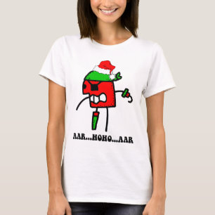 Funny pirate Kerstmis T-shirt