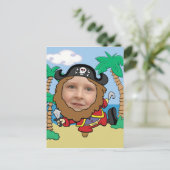 Funny Pirate maakt Sjabloon weg Briefkaart (Staand voorkant)