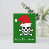 Funny Pirate Merry kerstgroet Arrgh Matey Briefkaart (Staand voorkant)