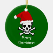 Funny Pirate Merry kerstgroet Arrgh Matey Keramisch Ornament (Voorkant)