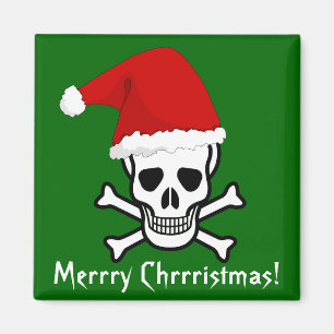 Funny Pirate Merry kerstgroet Arrgh Matey Magneet