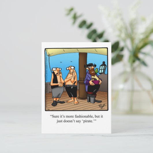 Funny "Pirate Mode" Humor Briefkaart (Staand voorkant)