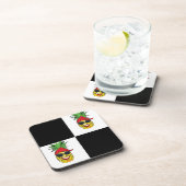 Funny Pirate Pineapple Bier Onderzetter (Rechterzijde)