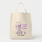  Funny Pirate Skeleton Humerus Bone Pun Art Tote Bag (Voorkant)