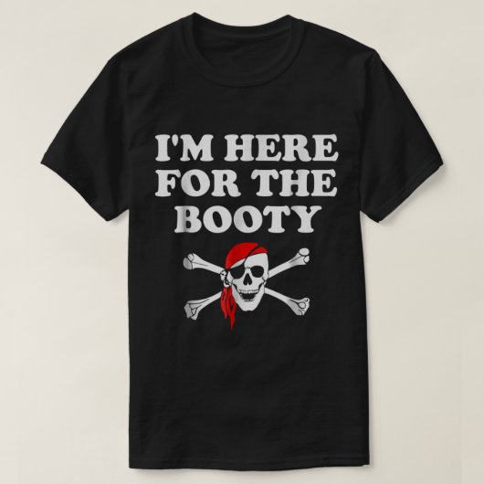 Funny Pirate Treasure Hunter Design T-shirt (Design voorkant)