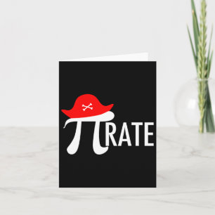 Funny Pirate Wiskunde Pun - Pi Day Symbol Humor T- Kaart