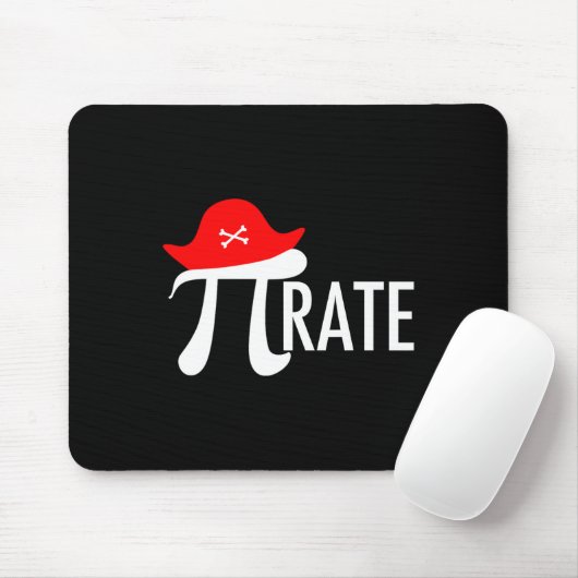 Funny Pirate Wiskunde Pun - Pi Day Symbol Humor T- Muismat (Met muis)