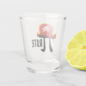 Funny Pirate Wiskunde Pun Shot Glas (Achterkant)