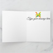 Funny Pisces Cat Personalized Birthday Kaart (Binnen)