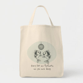 Funny Pisces Fish Pun Zodiac Birthday Holiday Tote Bag