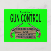 Funny Pistool Control Briefkaart #1 (Voorkant)