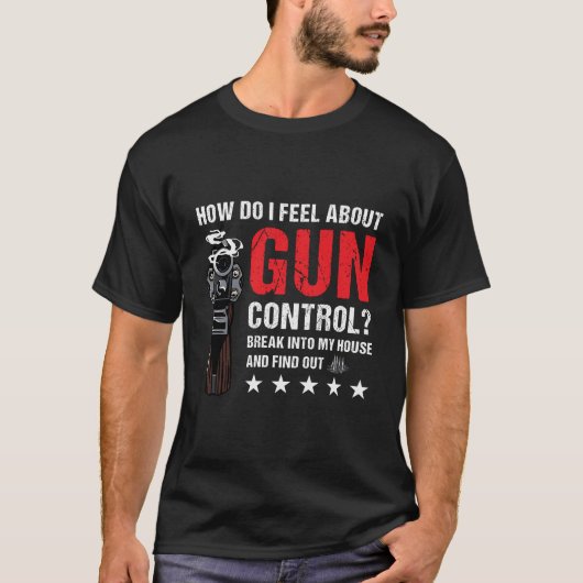 Funny Pistool Control Gezegde 2e wijziging Pro Pis T-shirt (Voorkant)