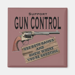 Funny Pistool Control Magnet #2