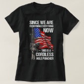 Funny Pistool Lover Cordless Hole Puncher  Amer T-shirt (Design voorkant)