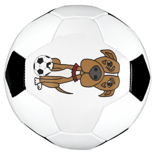 Funny Pitbull Dog-speldensport Voetbal (Gedraaid)