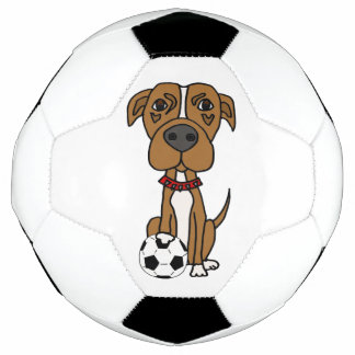 Funny Pitbull Dog-speldensport Voetbal