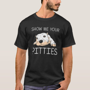 Funny Pitbull Gift for Men Women Pet Canine Dog Pu T-shirt