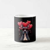Funny Pitbull Heart Valentines Day Dog Dad Mom Gif Koffiemok (Center)