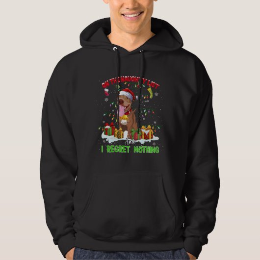 Funny Pitbull Kerstmis Ugly Sweater Dog Xmas Outf (Voorkant)