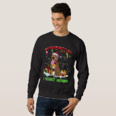 Funny Pitbull Kerstmis Ugly Sweater Dog Xmas Outf (Voorkant volledig)