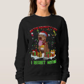 Funny Pitbull Kerstmis Ugly Sweater Dog Xmas Outf (Voorkant)