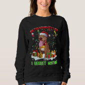 Funny Pitbull Kerstmis Ugly Sweater Dog Xmas Outf (Voorkant)