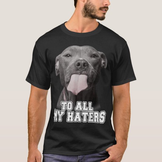 Funny Pitbull van al mijn Hondenliefhebber G T-shirt (Voorkant)