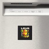 Funny Pixel Chicken Gamer Humor Meme  Magneet (Insitu (Vaatwasser))