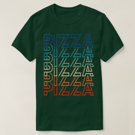 Funny Pizza 80's Retro  Carb Pizza & Foodie T-shirt (Design voorkant)