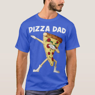 Funny Pizza Art voor pap Mannen Pizza Slice Italia T-shirt
