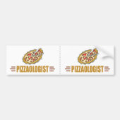 Funny Pizza Bumpersticker (Voorkant)
