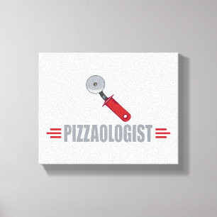 Funny Pizza Canvas Afdruk