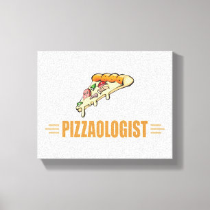 Funny Pizza Canvas Afdruk