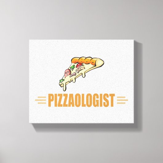 Funny Pizza Canvas Afdruk (Voorkant)
