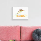 Funny Pizza Canvas Afdruk (Insitu (Woonkamer))