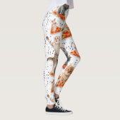 Funny Pizza Cats - Cute Pizza Hamster Leggings (Rechts)