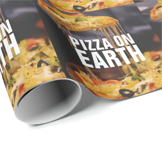 FUNNY PIZZA CHRISTMAS  CADEAUPAPIER (Rol Hoek)