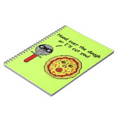Funny Pizza Cutter Dough Pun Notitieboek (Linkerzijde)