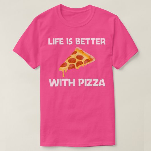 Funny Pizza Design voor mannen T-shirt (Design voorkant)