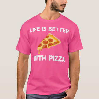 Funny Pizza Design voor mannen T-shirt