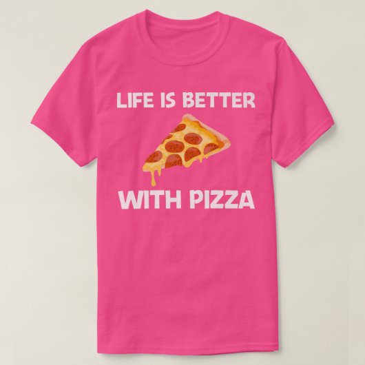 Funny Pizza Design voor mannen T-shirt (Design voorkant)