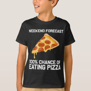 Funny Pizza Design voor mannen T-shirt