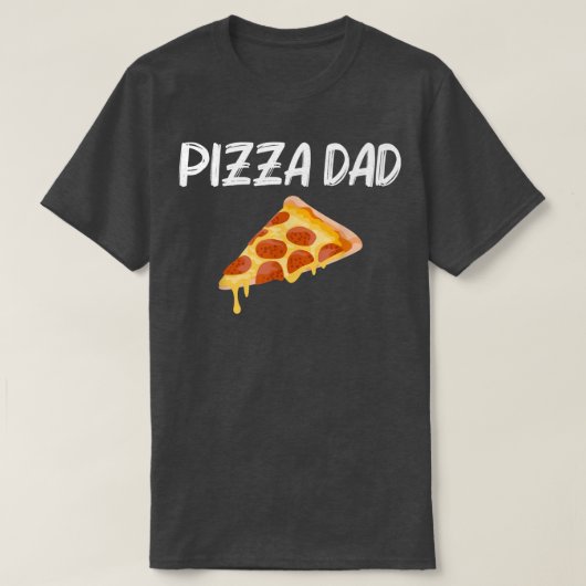 Funny Pizza Design voor pap Mannen T-shirt (Design voorkant)