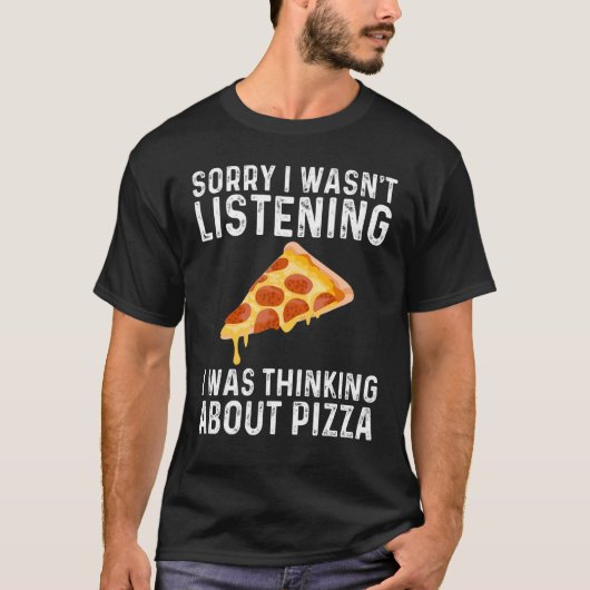 Funny Pizza Designs For Men Women Food Pun Pie Foo T-shirt (Voorkant)