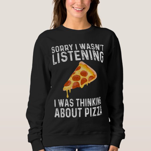 Funny Pizza Designs For Men Women Food Pun Pie Foo Trui (Voorkant)