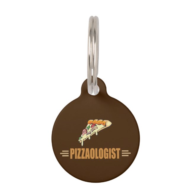 Funny Pizza Huisdierpenning (Voorkant)