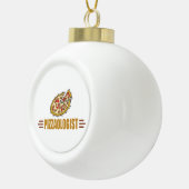 Funny Pizza Keramische Bal Ornament (Rechts)