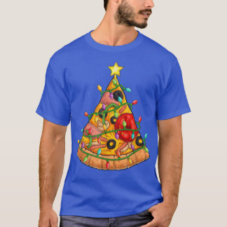 Funny Pizza kerstboomlampjes voor iS T-shirt
