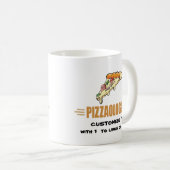 Funny Pizza Koffiemok (Voorkant rechts)