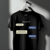 Funny Pizza Love Chat Design  T-shirt